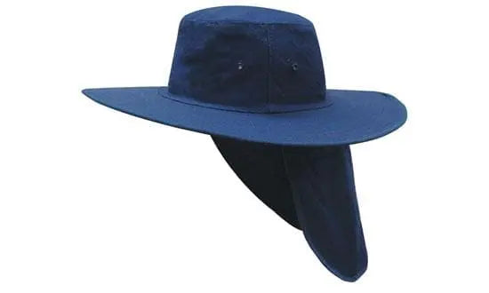 Headwear Canvas Sun Hat With Flap X12 - 4055 Metro Workwear.